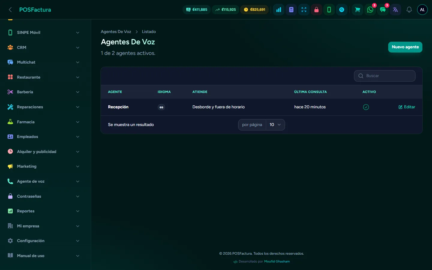 Agente de voz