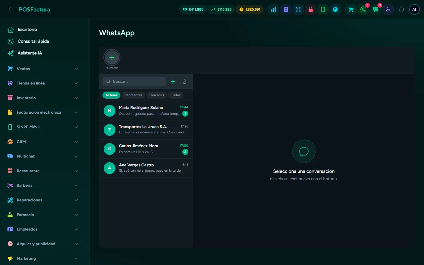 WhatsApp para todo el equipo