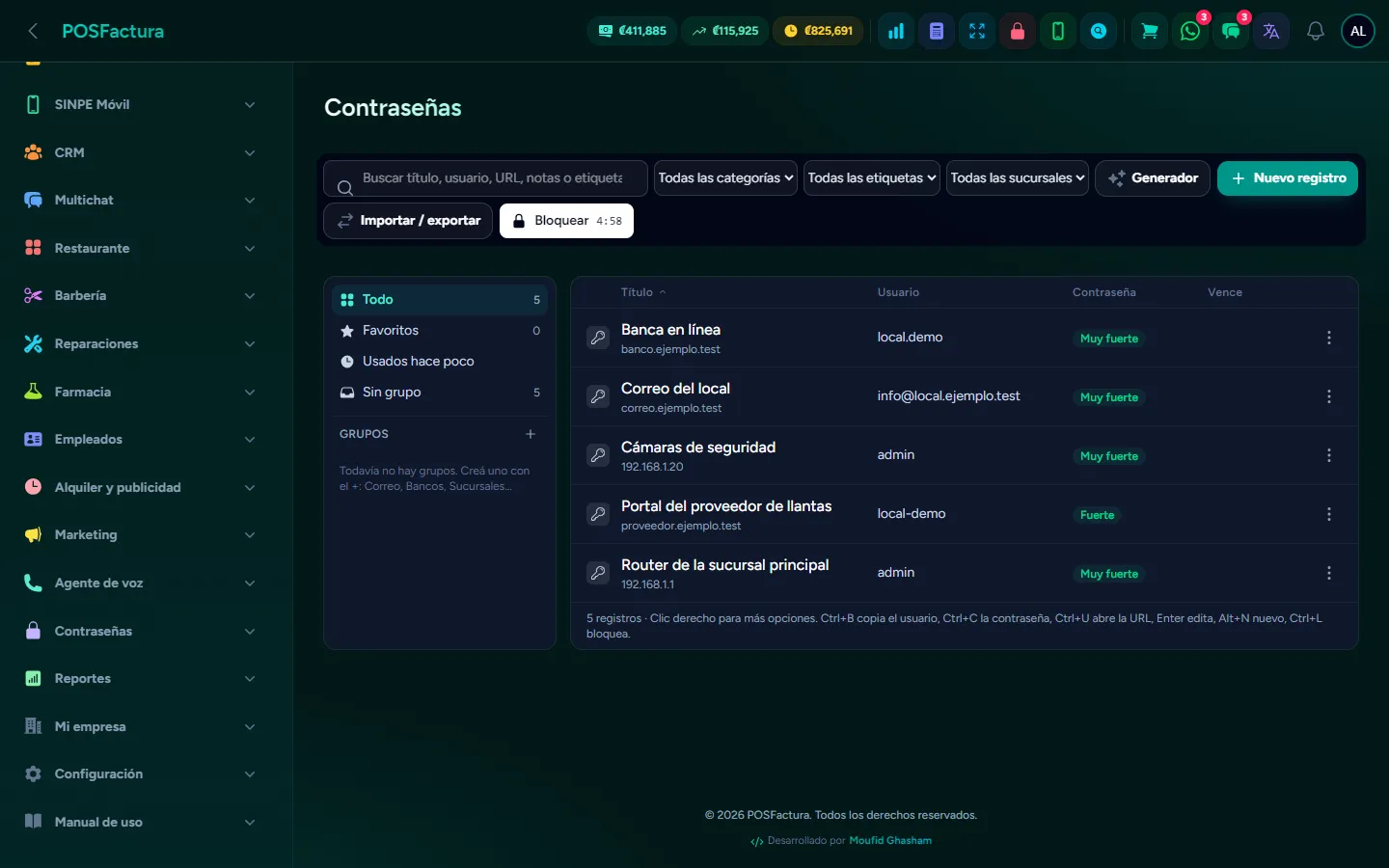Contraseñas